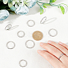 14Pcs 7 Size 2mm Matte Plain Dome Finger Ring for Girl Women RJEW-UN0001-11-2