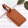 CutHollow 4Pcs PU Leather Luggage Tag OFST-CL0001-01B-02-3