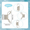10Pcs 201 Stainless Steel Mini Spring Bead Clamps for Beading Jewelry Making TOOL-SC0001-49-2