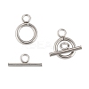 Tarnish Resistant 304 Stainless Steel Toggle Clasps X-STAS-F114-04P-B-2