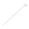 Heart Shape Silicone Cable Zip Ties AJEW-C034-02G-1