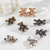 4 Pairs 4 Colors Alloy Jean Buttons Pins FIND-LP0007-21-1