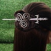 Antique Silver Viking Hair Sticks Hair Pin PW-WG2F806-23-1