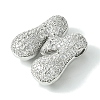 Rack Plating Brass Cubic Zirconia Pendants KK-S378-02P-M-2