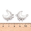 304 Stainless Steel Connector Cabochon Settings STAS-N114-48P-3