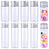 20Pcs 2 Styles Column Glass Screw Top Bead Storage Tubes CON-YW0001-89-1