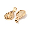 Brass & Clear Cubic Zirconia Pendants KK-G558-09G-2