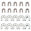 BENECREAT 120Pcs 2 Style 304 Stainless Steel & Carbon Steel Spiral Bone Tips FIND-BC0003-88-1