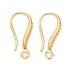Brass Earring Hooks KK-H532-09G-1