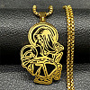 201 Stainless Steel Pendant Necklaces LS-NJEW-K283-09G-1