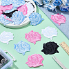 36Pcs 4 Colors Computerized Embroidery Cloth Iron On/Sew On Patches PATC-ME0001-11-4