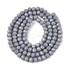 Opaque Solid Color Imitation Jade Glass Beads Strands EGLA-A044-P4mm-D10-3