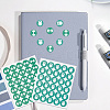Olycraft 50Pcs 2 Styles Customized Round Dot PVC Decorative Stickers DIY-OC0010-37B-6