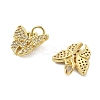 Brass Micro Pave Cubic Zirconia Pendants KK-C092-22C-G-2