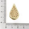 Rack Plating Brass Micro Pave Clear Cubic Zirconia Pendants KK-H474-18G-09-3
