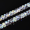 Electroplate Glass Beads Strands X-EGLA-T021-20A-1