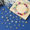 60Pcs 6 Styles Flower Brass Fancy Bead Caps KK-CJ0002-20-NR-7