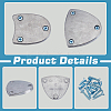 4Pcs Aluminum Tap Shoe Sole Protector FIND-WH0149-73B-4