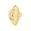 Rack Plated Brass Heart & Oval Open Cuff Ring for Women RJEW-Z039-11G-2