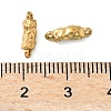 304 Stainless Steel Textured Rectangle Links Connector Charms STAS-D211-01B-G-3
