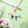 18Pcs Style Aniaml Cactus Silicone Knitting Needle Stopper AJEW-SC0002-35-4