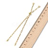 Adjustable 304 Stainless Steel Paperclip Chain Slider Bracelet Making AJEW-JB01623-02-3