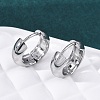 316 Surgical Stainless Steel Creoles Hoop Earrings for Women EJEW-G429-01A-P-2