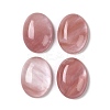 Cherry Quartz Glass Cabochons G-B080-01A-29-1