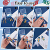 64Pcs 16 Style 430 Stainless Steel Filigree Pendants STAS-BC0003-75-4