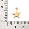 Ion Plating(IP) 201 Stainless Steel Charms STAS-A101-01C-03G-3
