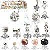 DIY Natural Crazy Agate & Fire Crackle Agate Stretch Bracelet Making Kit DIY-YW0008-49-3