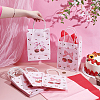 12Pcs Cherry Pattern Paper Gift Tote Bags CARB-UN0001-02-3