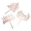 3Pcs 3 Styles Acrylic Cake Toppers FIND-TA0010-38A-2