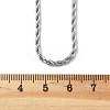 Non-Tarnish 304 Stainless Steel Rope Chain Necklaces X-NJEW-F226-03P-03-2