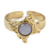 Synthetic Blue Lace Agate Finger Rings RJEW-U027-05G-05-2