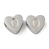 Tarnish Resistant 304 Stainless Steel Beads STAS-H219-16P-Q-1