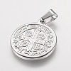 Non-Tarnish 304 Stainless Steel Pendants LS-STAS-E117-04P-2