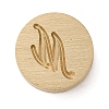 Golden Tone Brass Letter Stamps KK-R005-01M-1
