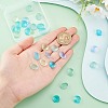 30Pcs 2 Styles Frosted Glass Rhinestone Cabochons FIND-PH0021-95-3