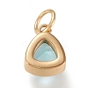 PVD Vacuum Plating 304 Stainless Steel Cubic Zirconia Pendant ZIRC-P080-A03-2
