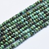 Natural African Turquoise(Jasper) Beads Strands G-E444-49-4mm-1