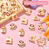 50Pcs 5 Styles Coffee Theme Opaque Resin Decoden Cabochons FIND-CJ0011-15-3