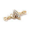 Rack Plating Alloy Rhinestone Pendants ALRI-M006-05G-3