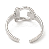 Non-Tarnish 304 Stainless Steel Open Cuff Rings LS-RJEW-H213-03P-5
