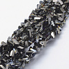 Electroplate Glass Beads Strands EGLA-J143-B-HP02-1
