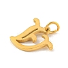 Ion Plating(IP) 304 Stainless Steel Charms STAS-I010-01G-V-2
