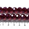 Electroplate Transparent Glass Beads Strands EGLA-A035-T10mm-A02-4