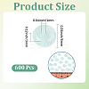 600Pcs Glass Seed Beads SEED-PA0001-17C-2