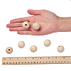 Natural Unfinished Wood Beads LS-WOOD-S651-25mm-LF-3