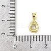Brass Pave Clear Cubic Zirconia Pendants LS-KK-L238-24G-3
